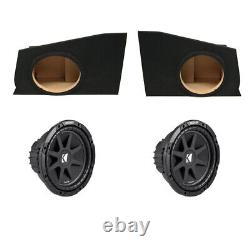 10-13 Chevy Camaro Corner Dual 10 Kicker Comp C10 Sub Subwoofer Box Package New