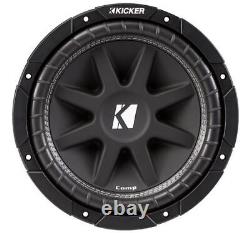 10-13 Chevy Camaro Corner Dual 10 Kicker Comp C10 Sub Subwoofer Box Package New