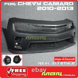 10-15 Camaro Real ZL1 Style Front Bumper Cover Projector Fog Light Grille Lip