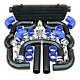12pcs 28x7x2.5 Front Mount Intercooler Blue Coupler/piping Kit/t-bolt Clamps