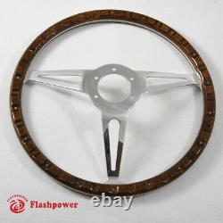 15 Classic wood steering wheel Restoration Vintage Ford Mustang Shelby AC Cobra