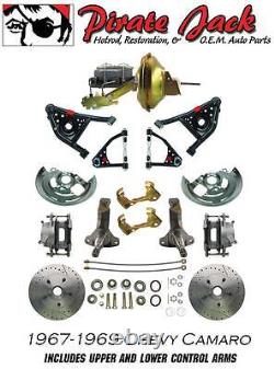 1967-1969 Chevy Camaro Front Disc Brake Conversion Kit W Tubular Control A Arms