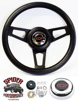 1969-1994 Camaro steering wheel Red Bowtie 13 3/4 Black Spoke