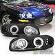 1998 1999 2000 2001 2002 Chevy Camaro Black Led Dual Halo Projector Headlights