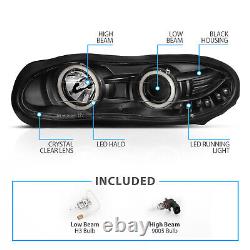 1998 1999 2000 2001 2002 For Chevy Camaro LED Projector Headlights Pair