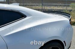 1LE Extended BLACK Rear Trunk Lid Wickerbill Spoiler For 16-Up Chevrolet Camaro