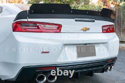 1LE Extended V2 Style Rear Trunk Lid Wickerbill Spoiler For 16-Up Chevy Camaro