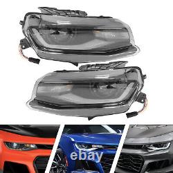 1 Pair For 2016-2022 Chevy Camaro HID/Xenon Projector Headlights LED Left+Right