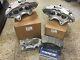 2009-12 Cadillac Cts-v Brembo Silver 6 Piston Front Calipers + Gm Pads + Pin Kit