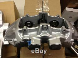 2009-12 Cadillac CTS-V Brembo Silver 6 Piston Front Calipers pads + pin kit ZL1
