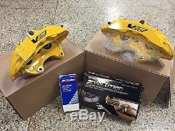 2009-13 Cadillac CTS-V Brembo Yellow 6 Piston Front Calipers withpads + pins ZL1