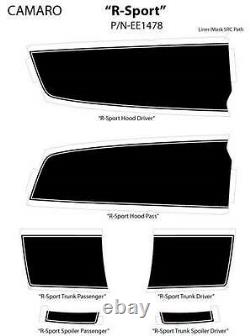 2009-2015 Chevy Camaro SS RS R SPORT Rally Decals Stripe 3M Pro Series EE2434
