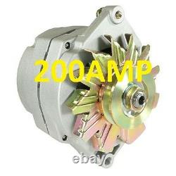 200amp High Amp Alternator Self Exciting 1 Wire System For Chevy Gm Buick