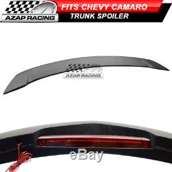2010-2013 ZL1 Style Trunk Spoiler Wing Black With LED 3RD Brake Fits Chevy Camaro