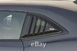 2010-2015 Camaro LS LT RS SS GTS Smoke Acrylic Quarter 1/4 Window Louvers Covers