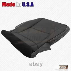 2010 2015 Chevy Camaro Front Driver Bottom Perforated Leather Seat Cover Black