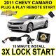 2011 Chevy Camaro Plug & Play Remote Car Start System Chevrolet Diy Starter Gm7