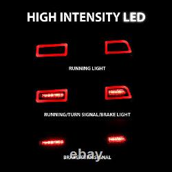 2014 2015 Chevy Camaro LED Smoke Rear Brake Replacement Tail Lights Lamps Pair