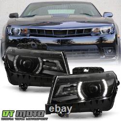 2014-2015 Chevy Camaro LT SS HID/Xenon LED DRL Projector Headlights Headlamps