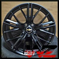 20 Satin Black Wheels Rims Fits Chevrolet Camaro SS RS LS Z28 ZL1 20x10 / 20x11
