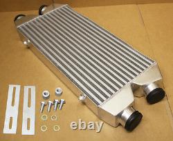 29.5 x11x 2.5 2.5' IN/OUT BAR& PLATE ALUMINUM TWIN TURBO FRONT MOUNT INTERCOOLER