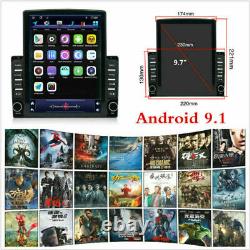 2DIN Rotatable 10.1 Android 9.1 HD GPS WIFI Quad-core 2GB+32GB Car Stereo Radio