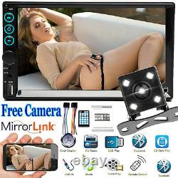 2Din Car Radio MP5 Stereo Multi-Player MirrorLink For Android IOS GPS Navigation
