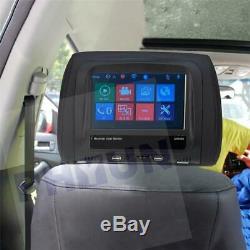 2PC 7inch Touch screen Car Headrest Monitor Back Seat USB/SD/MP5 Player BT IR FM