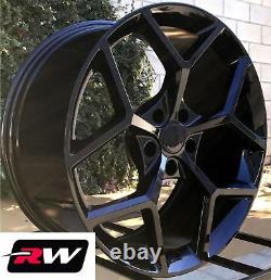 (2) 20 x9 (2) 20 x10 inch Chevy Camaro Z28 OEM Replica Wheels Gloss Black Rims