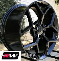 (2) 20 x9 (2) 20x 10 inch Chevy Camaro Z28 OE Replica Wheels Gloss Black Rims