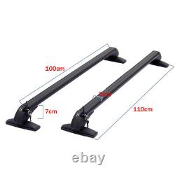 2×Car Top Roof Rail Luggage Rack Baggage Carrier Cross Bar Aluminum Alloy withKeys