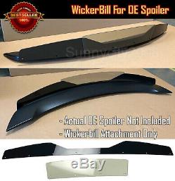 2 Pcs Gloss Black V2 Wing Decklid Wickerbill Fit 14-15 Camaro Factory Spoiler
