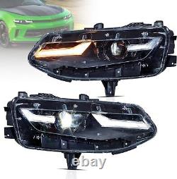 2 VLAND LED Headlights For 2019 2020 2021 2022 2023 2024 Chevrolet Chevy Camaro