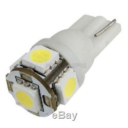 2 x White 168 194 2825 HID 5 SMD LED Bulbs For License Plate Lights