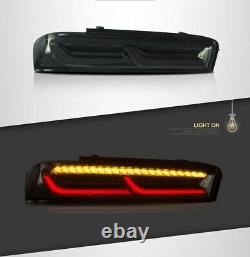 2x LED Tail Lights Rear Lamps For 16-18 Chevy Camaro with Sequential Turn Signal