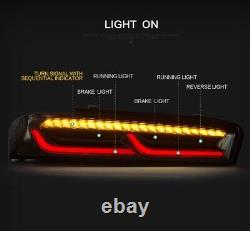 2x LED Tail Lights Rear Lamps For 16-18 Chevy Camaro with Sequential Turn Signal