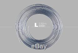 2x Zinc Steel Brake Line Tubing Kit 3/16 25 Ft Coil Roll with 30Pcs Fittings