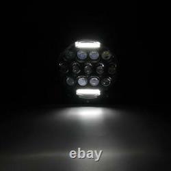 300W Pair 7 inch Round LED Headlight Hi/Lo DRL for Jeep Wrangler JK LJ TJ CJ DOT