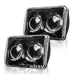 4PCS 4x6 LED Headlights Hi/Lo Beam For Chevy Camaro 1982-1992 Caprice El Camino