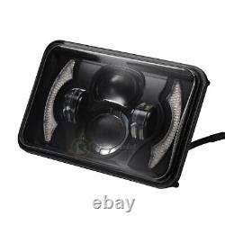 4PCS 4x6 LED Headlights Hi/Lo Sealed Beam Bulb Headlamps For Chevrolet Camaro