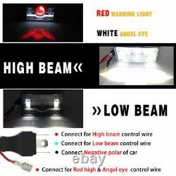 4pcs 4x6 Inch Hi/Lo Beam DRL LED Headlight for GMC C4500 Chevrolet C5500 Kodiak