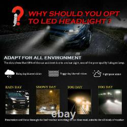 4x 6000K LED Headlight Bulbs For Chevy Silverado 1500 2007-2015 Hi/Low Beam