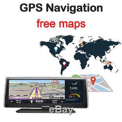 7.8 1080P Android 5.1 Car Dash Camera Recorder Wifi FM GPS Navigation Map 4G BT