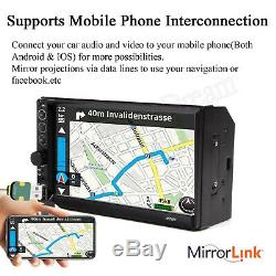 7 Car Radio MP5 Stereo Multi-Player Mirrors For Android IOS GPS Navigation US