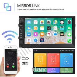 7'' Double 2DIN Car Radio Video Stereo Mirror Link For GPS Navi Wifi Android iOS