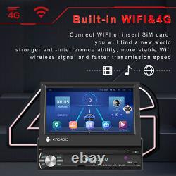 7 Single DIN 8+128G Carplay Android10.0 Car Stereo GPS Navi FM/AM Radio WIFI 4G