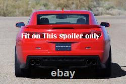 Add on Rear Trunk Decklid Gurney Flap Wicker bill For 10-13 Camaro ZL1 Spoiler
