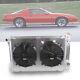 Aluminum Radiator+shroud+fans For Chevy 82-92 Camaro Pontiac Firebird Trans Am
