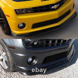 (Black PP)For 10-13 Chevy Camaro ZL1 Style Front Bumper Lip