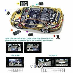 Car 360° Full Parking View 4-Way Control Box 4 Camera DVR Split Video Monitoring